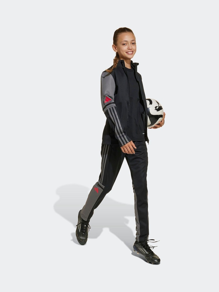 adidas Black Squadra 25 Zip Up Training Jacket - Image 3 of 6