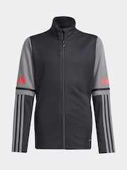 adidas Black Squadra 25 Zip Up Training Jacket - Image 6 of 6