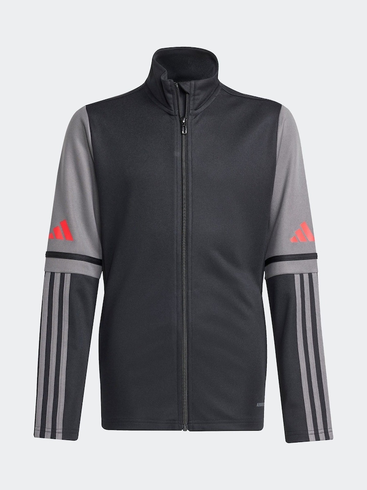 adidas Black Squadra 25 Zip Up Training Jacket - Image 6 of 6