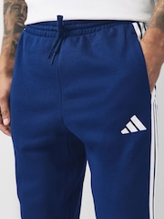 adidas Blue Essentials 3-Stripes Fleece Joggers - Image 4 of 5