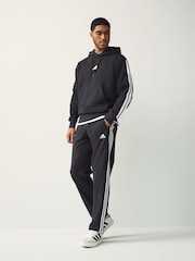 adidas Black Essentials 3-Stripes French Terry Hoodie - Image 2 of 5