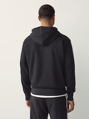 adidas Black Essentials 3-Stripes French Terry Hoodie - Image 3 of 5