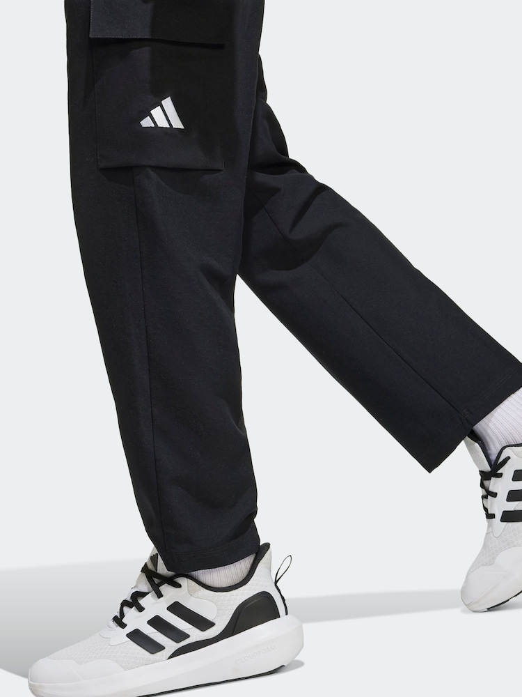 adidas Originals Black Small Logo Joggers - Image 1 of 5