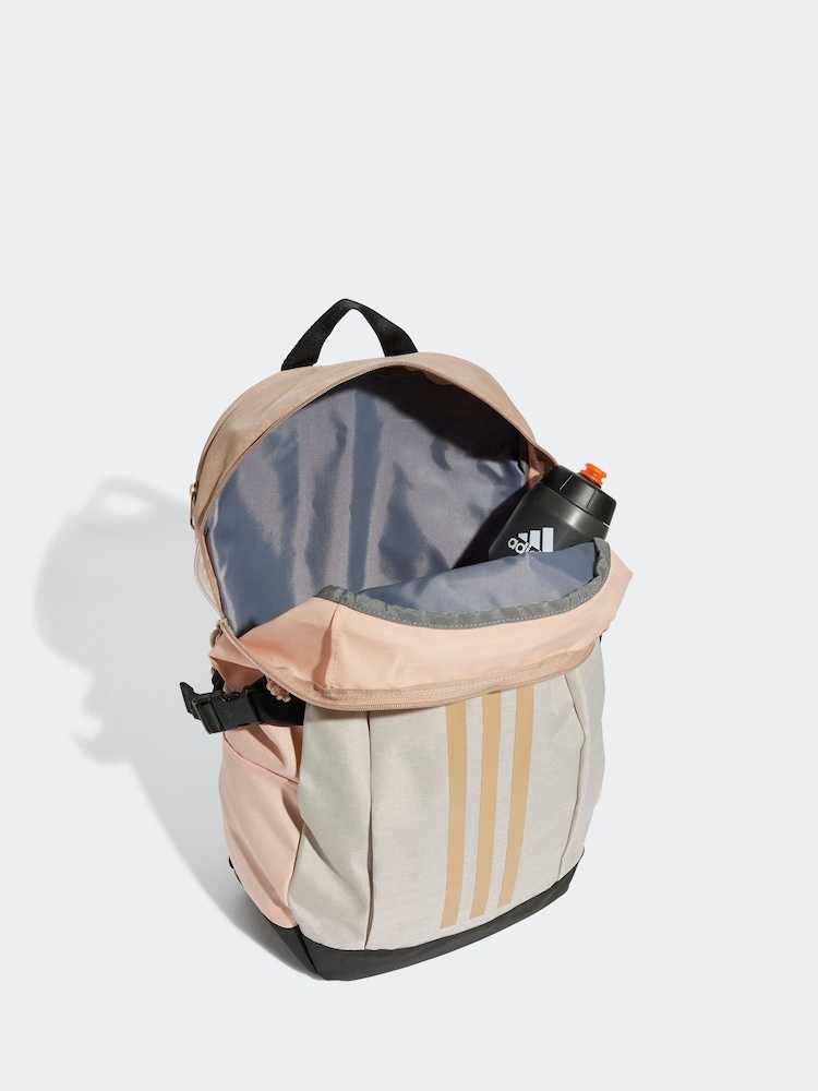 adidas Grey Chrome Power Backpack - Image 3 of 5