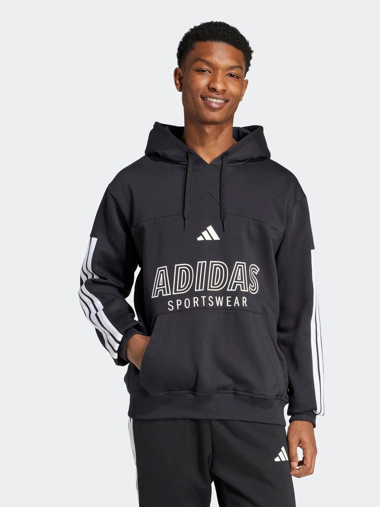 adidas Black House of Tiro Fleece Hoodie - Image 1 of 6