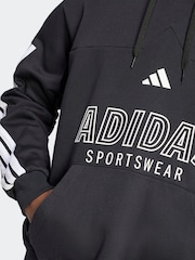 adidas Black House of Tiro Fleece Hoodie - Image 4 of 6