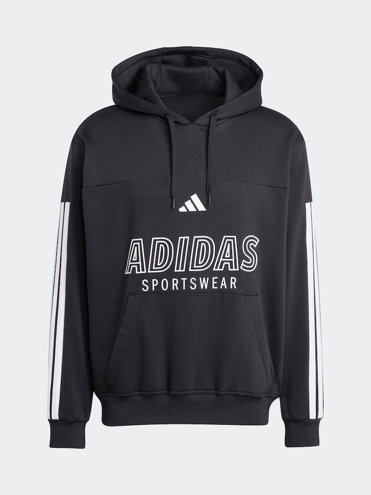adidas Black House of Tiro Fleece Hoodie - Image 6 of 6