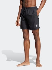 adidas Black Adic 8 Inch Swim Shorts - Image 1 of 6