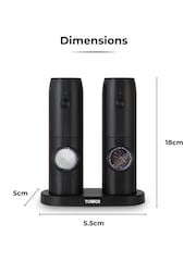 Tower Black Rechargeable Salt and Pepper Mill Set - Image 9 of 11