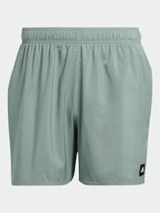 Зеленый - adidas Solid CLX Short Length Swim Shorts - Изображение 6 из 6