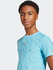 adidas Blue Champ Running T-Shirt - Image 5 of 6