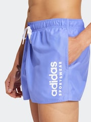 Azul - Pantalones cortos básicos con logo CLX de adidas - Imagen 4 de 6