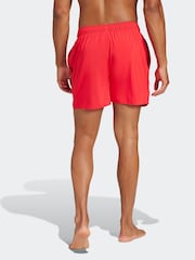 adidas Red Solid CLX Short Length Swim Shorts - Image 2 of 6