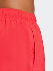 adidas Red Solid CLX Short Length Swim Shorts - Image 5 of 6