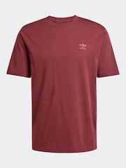 adidas Originals Red Trefoil Essentials 100% Cotton T-Shirt - Image 10 of 10