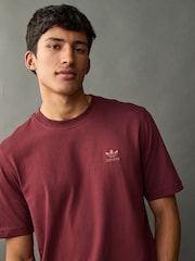 adidas Originals Red Trefoil Essentials 100% Cotton T-Shirt - Image 4 of 10
