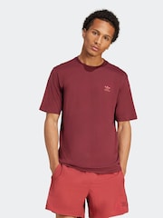 adidas Originals Red Trefoil Essentials 100% Cotton T-Shirt - Image 5 of 10