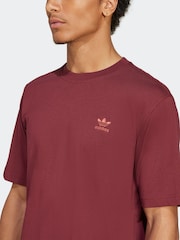 adidas Originals Red Trefoil Essentials 100% Cotton T-Shirt - Image 8 of 10