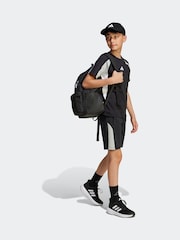 adidas Black Essentials Colourblock 100% Cotton T-Shirt - Image 3 of 5