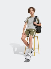 adidas Grey Essentials Colourblock 100% Cotton T-Shirt - Image 1 of 5