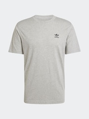 adidas Originals Grey Trefoil Essentials 100% Cotton T-Shirt - Image 10 of 10