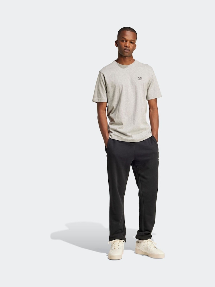adidas Originals Grey Trefoil Essentials 100% Cotton T-Shirt - Image 7 of 10