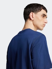 Синий - Футболка adidas Originals Trefoil Essentials из 100% хлопка - Image 6 of 7