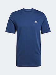 Синий - Футболка adidas Originals Trefoil Essentials из 100% хлопка - Image 7 of 7