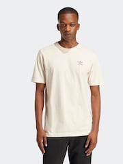 adidas Originals White Trefoil Essentials 100% Cotton T-Shirt - Image 1 of 6