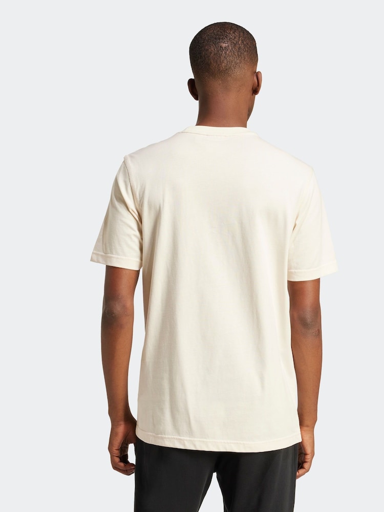 adidas Originals White Trefoil Essentials 100% Cotton T-Shirt - Image 2 of 6