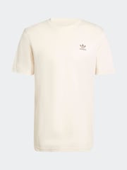 adidas Originals White Trefoil Essentials 100% Cotton T-Shirt - Image 6 of 6