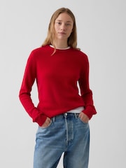 Gap Red CashSoft Crew Jumper - Image 1 of 4