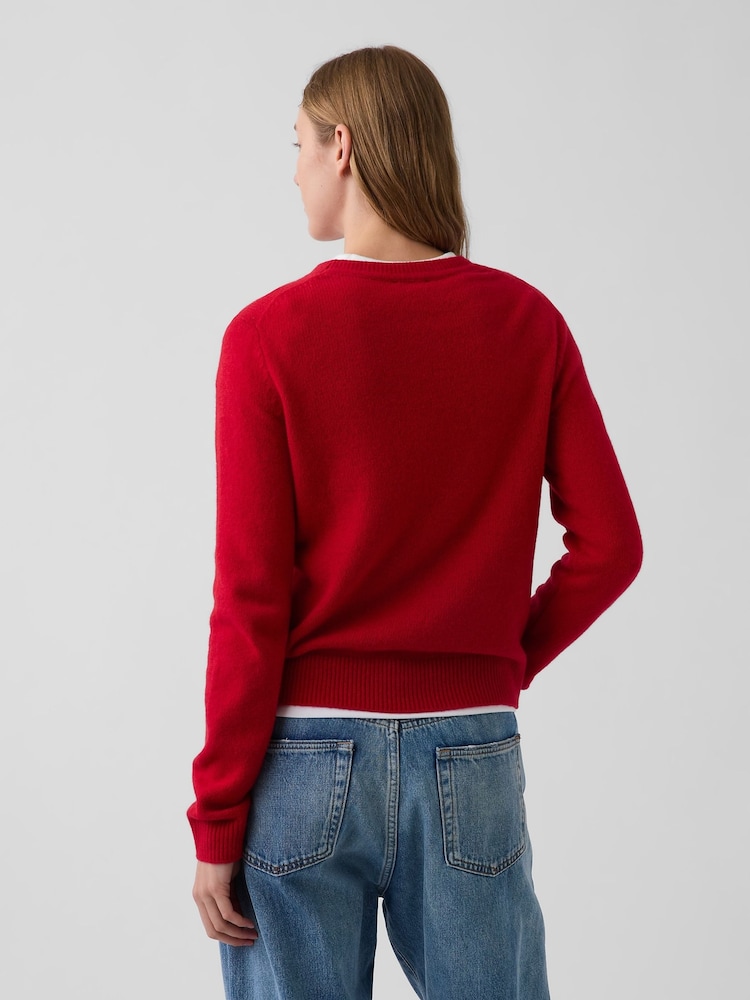 Gap Red CashSoft Crew Jumper - Image 2 of 4 Gap Red CashSoft Crew Jumper - Image 2 of 4