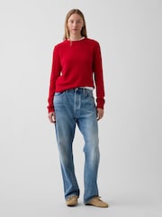 Gap Red CashSoft Crew Jumper - Image 3 of 4