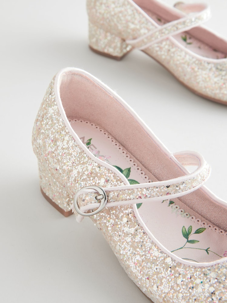 Elfenbeinfarben/Glitzer - Festliche Mary-Jane-Schuhe - Bild 2 von 6 Elfenbeinfarben/Glitzer - Festliche Mary-Jane-Schuhe - Bild 2 von 6