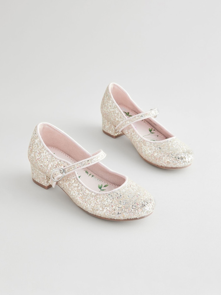 Elfenbeinfarben/Glitzer - Festliche Mary-Jane-Schuhe - Bild 6 von 6 Elfenbeinfarben/Glitzer - Festliche Mary-Jane-Schuhe - Bild 6 von 6
