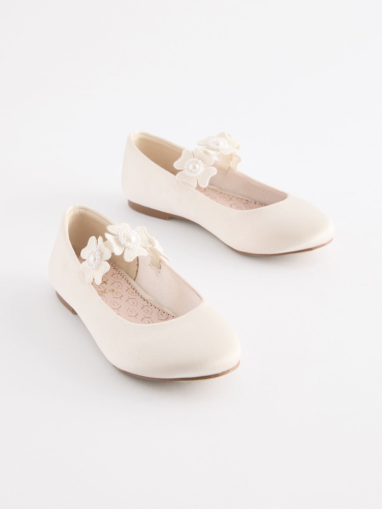 Ivory Corsage Occasion Shoes - Image 1 of 6
