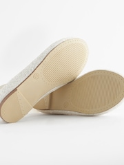 Ivory Glitter Tie Ballerina Occasion Shoes - Image 7 of 8