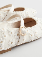 Cream Embroidered Mary Jane Occasion Shoes - Image 3 of 5