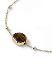 Peers Hardy Gold Tone Radley 18ct Plated Tigers Eye Friendship Bracelet - Image 3 of 4