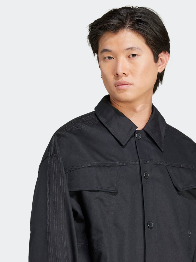 adidas Originals Black 100% Cotton Shirt - Image 4 of 6