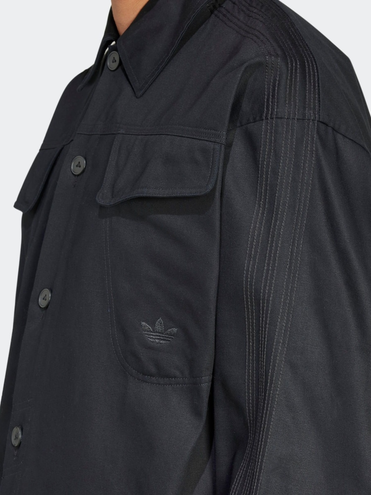 adidas Originals Black 100% Cotton Shirt - Image 5 of 6