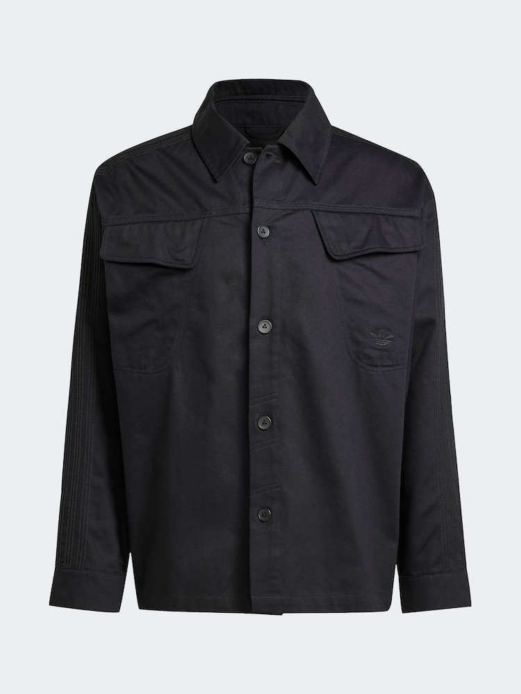 adidas Originals Black 100% Cotton Shirt - Image 6 of 6