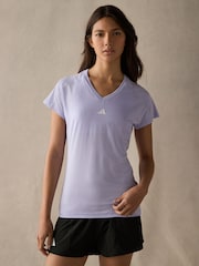 adidas Purple Essential Minimal T-Shirt - Image 4 of 6