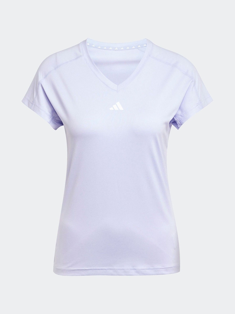 adidas Purple Essential Minimal T-Shirt - Image 6 of 6