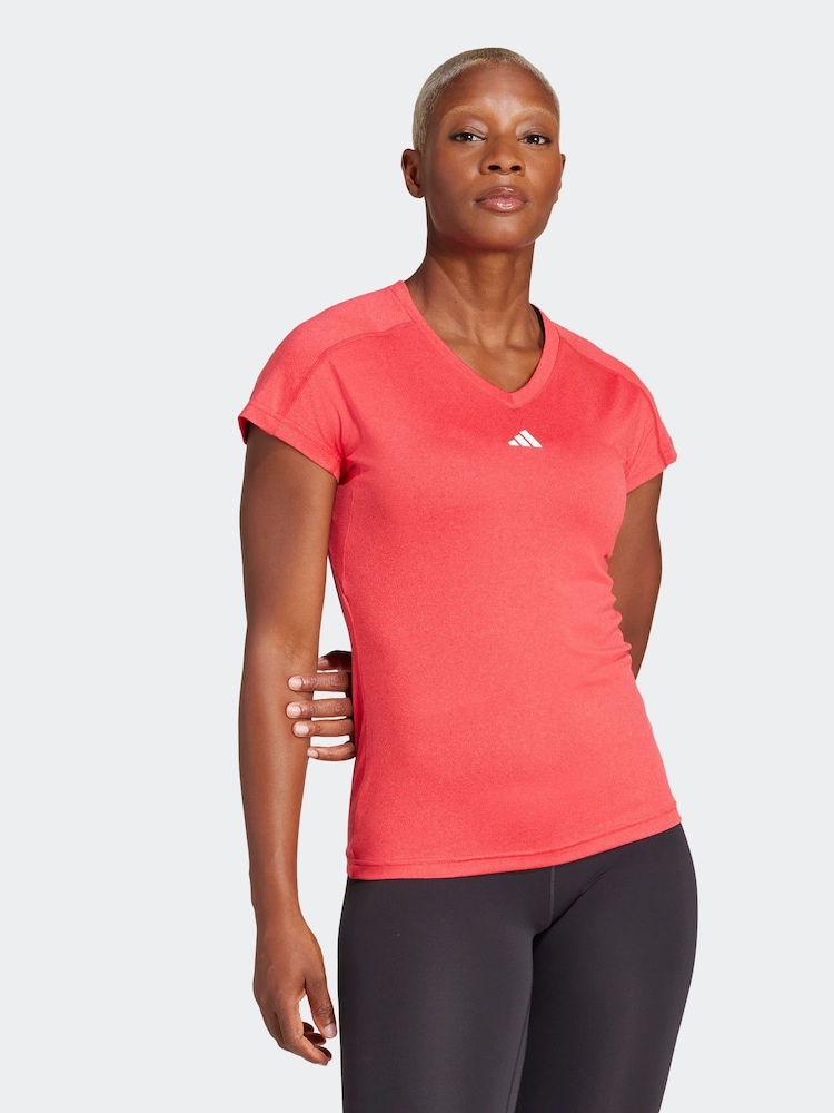 adidas Red Marun Essential Minimal T-Shirt - Image 1 of 6