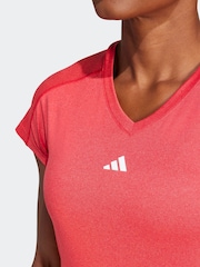 adidas Red Marun Essential Minimal T-Shirt - Image 4 of 6