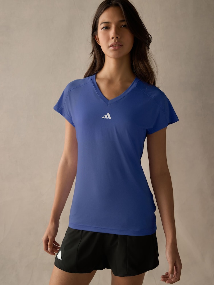 adidas Blue Essential Minimal T-Shirt - Image 1 of 7