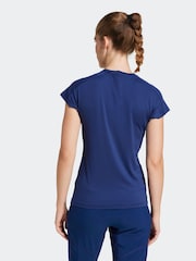 adidas Blue Essential Minimal T-Shirt - Image 3 of 7