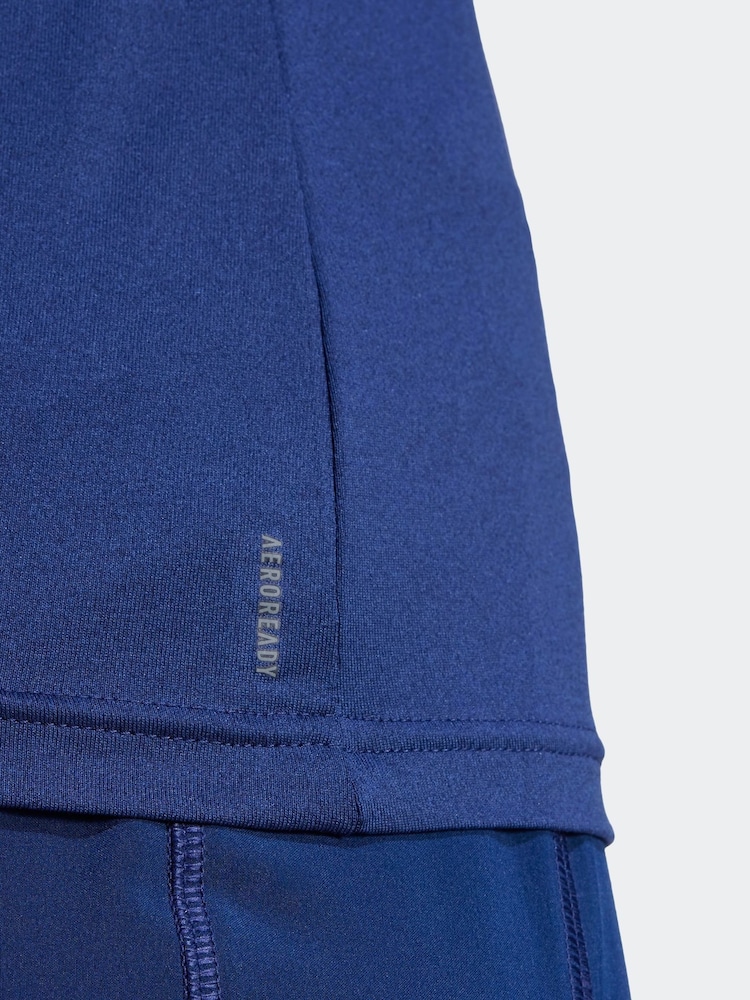 adidas Blue Essential Minimal T-Shirt - Image 6 of 7